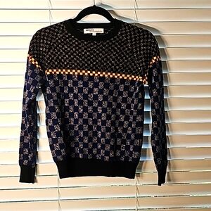 Replica Losangeles Crewneck Sweater Checkerboard Size Small